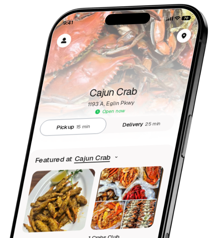 Cajun Crab app preview