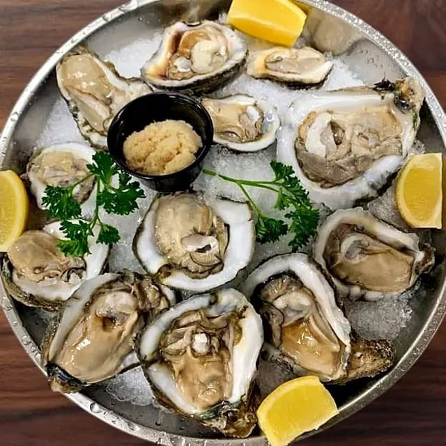 Raw Oyster on Shell.