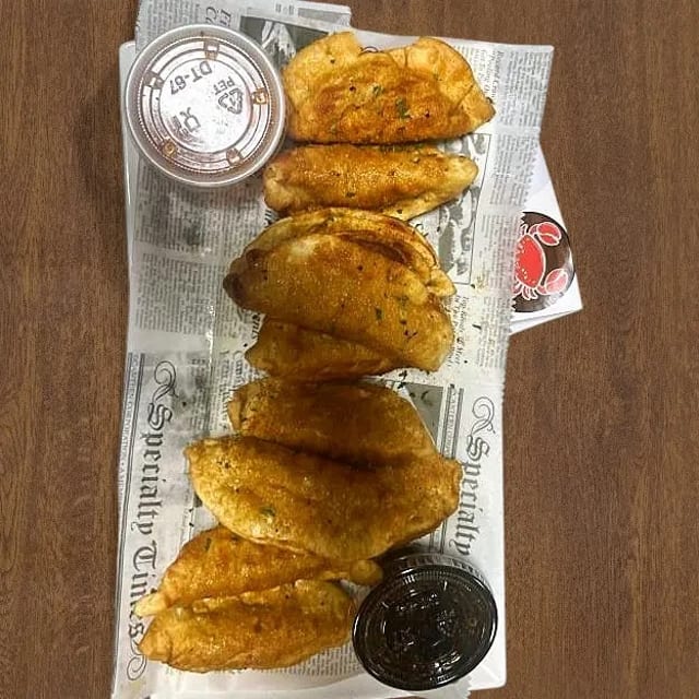 Cajun Pot Stickers.