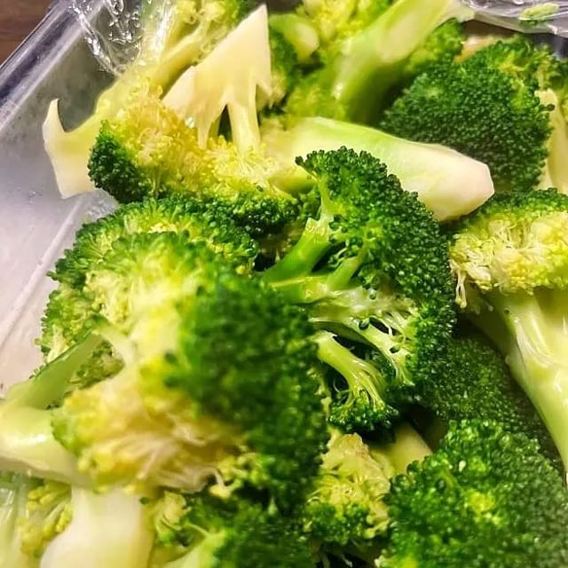 Steamed Broccoli.